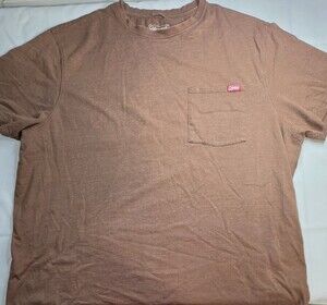 Coleman Men's Rugged Short Sleeve Chest Pocket T-Shirt Brown Heather XXL Sku 308